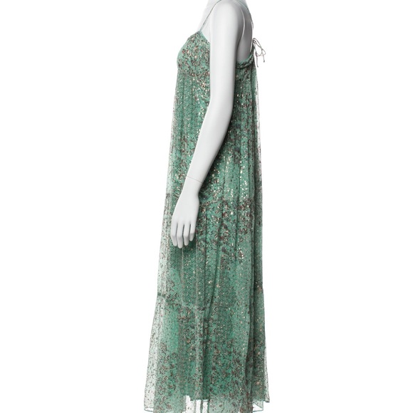EUC Ba&sh sea foam green Odette maxi dress - Picture 5 of 11
